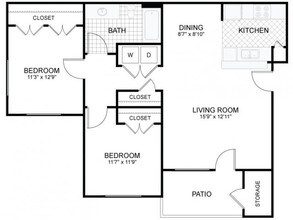 2x1 A-106HC floor plan