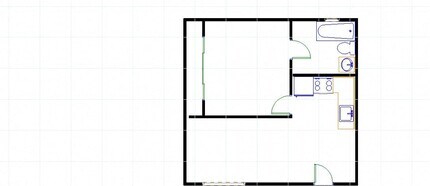 1x1B 8670-20R floor plan