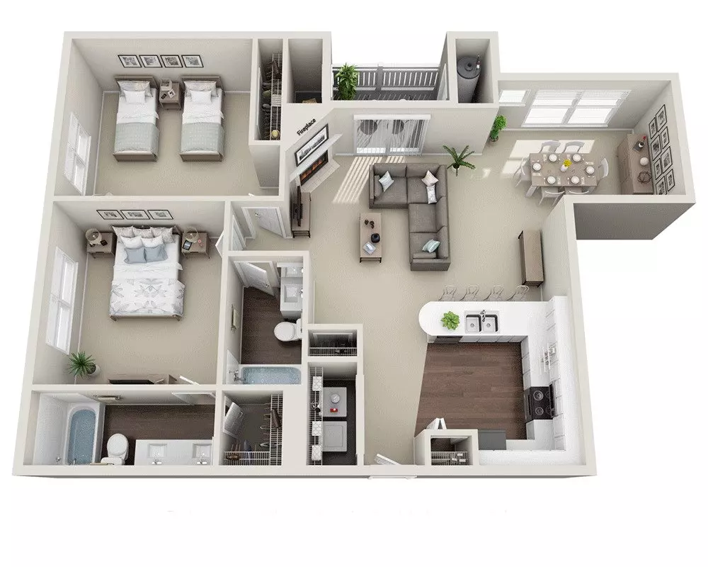 Unit A406 A406 floor plan