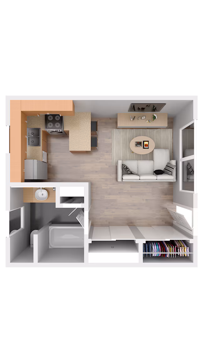 Studio 16 floor plan
