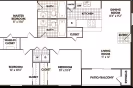 3 bedroom 2 bath Remodel 0528 floor plan