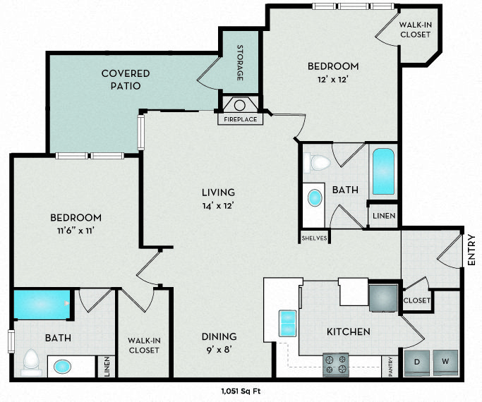 Olympic - A2 Income Restricted L2088 floor plan