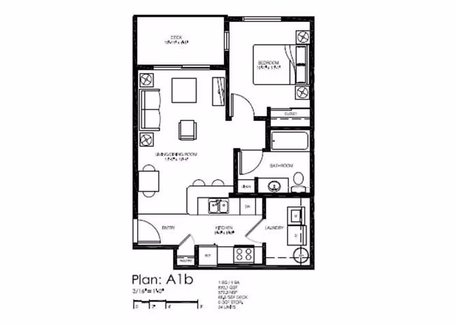 1B1A M-104 floor plan