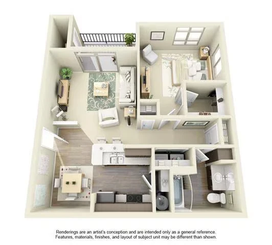 1B1J N-101 floor plan