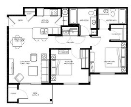 2B2B J-305 floor plan