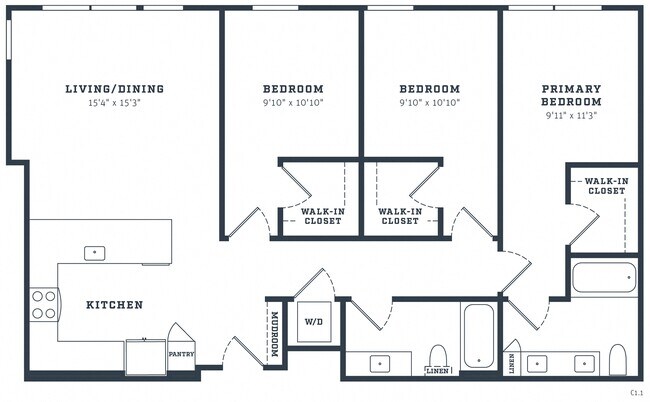 Unit 633 633 floor plan