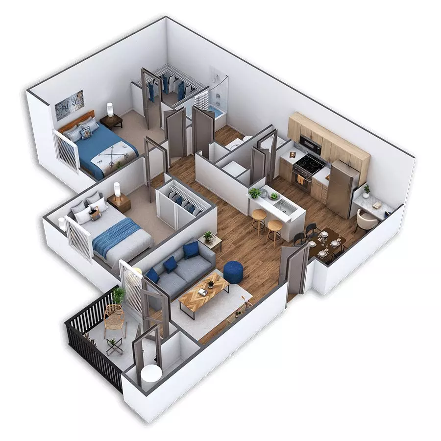 Brooklyn Platinum 1311 floor plan