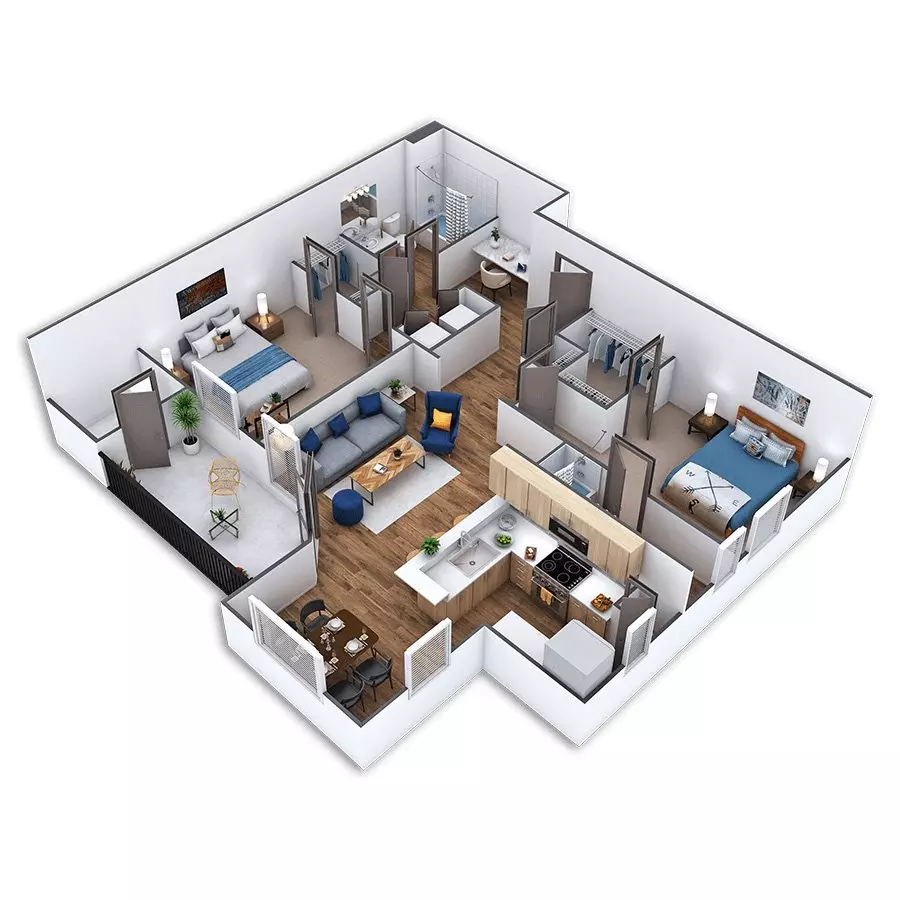 Unit 1632 1632 floor plan