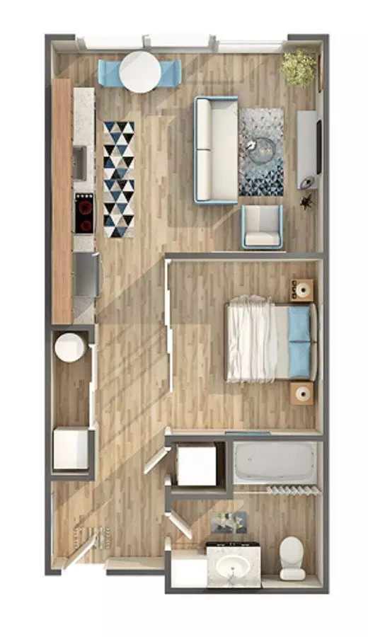 Belay - Green Lake 1 1-228 floor plan