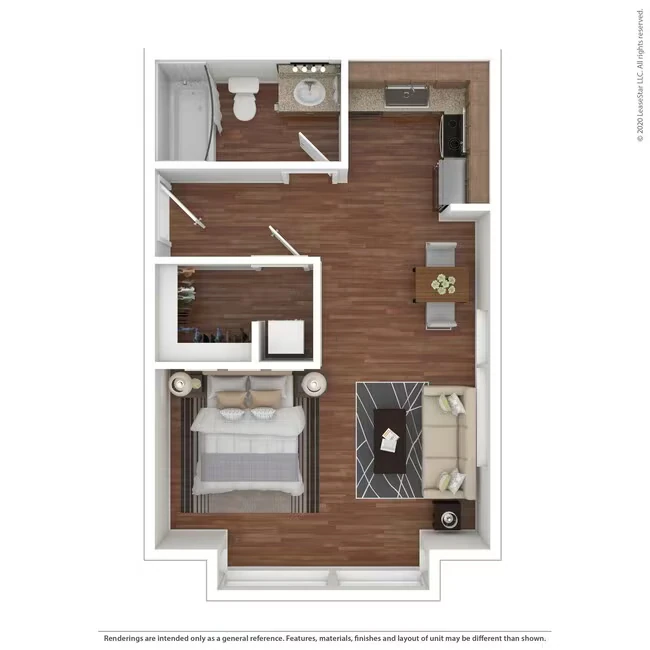 Studio 302 floor plan