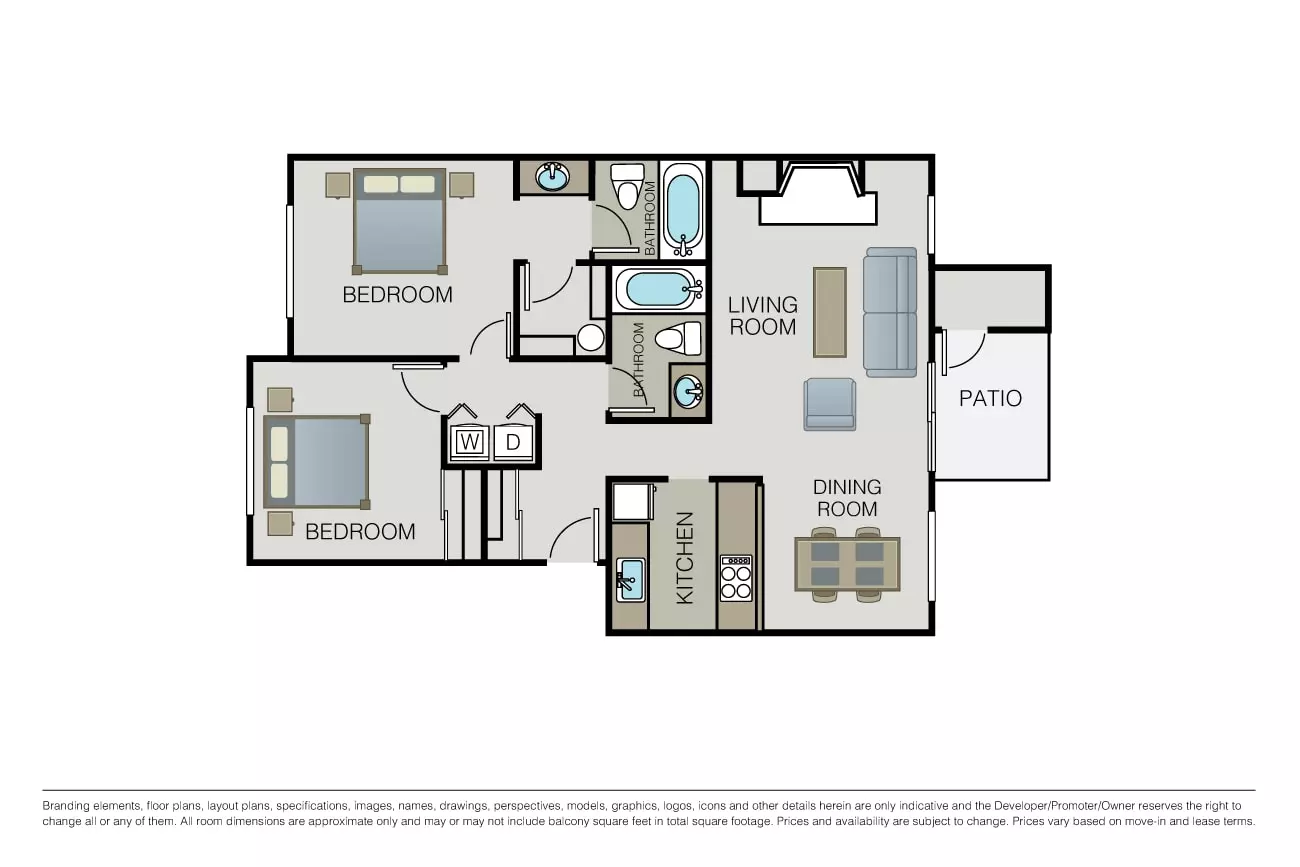 Plan 2B L103 floor plan
