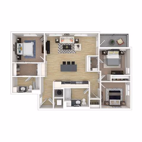 C1 A-302 floor plan