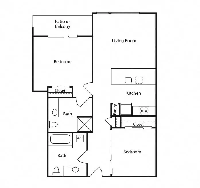 Unit 320 408 floor plan