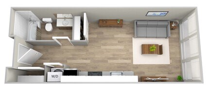 Studio 116 floor plan