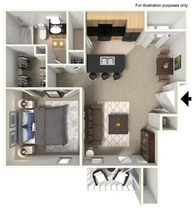 1x1A D-106 floor plan