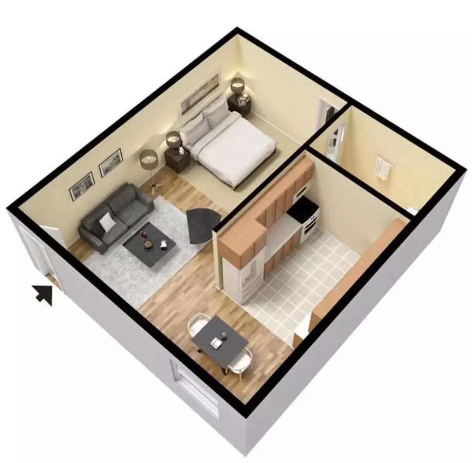 Studio • 1 Bath 13079930 floor plan