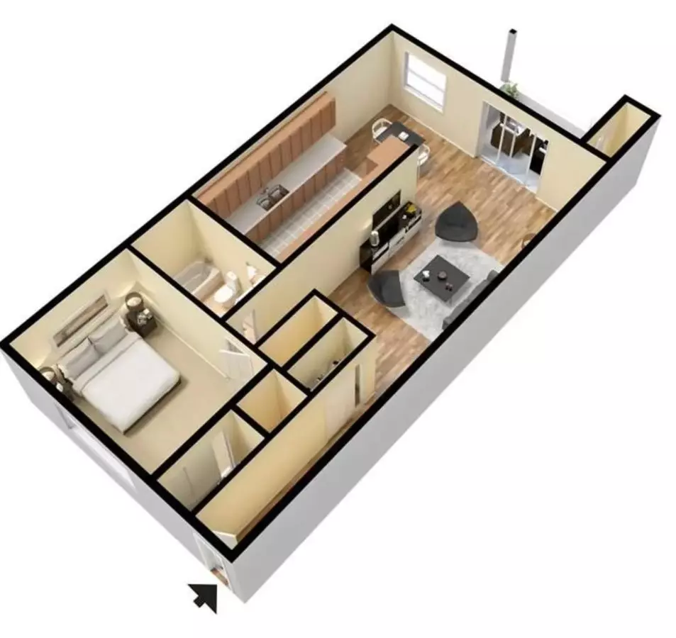 1 Bedroom 1 Bath 13079931 floor plan