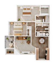 2x2 204 floor plan
