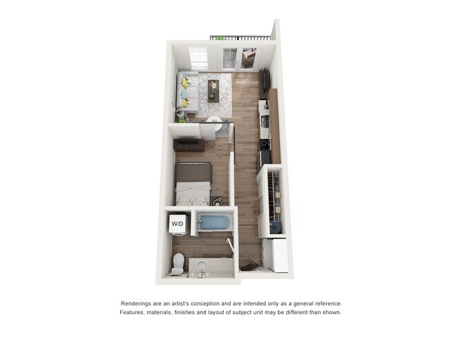 Studio 616 floor plan