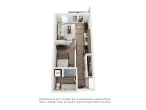Studio 524 floor plan