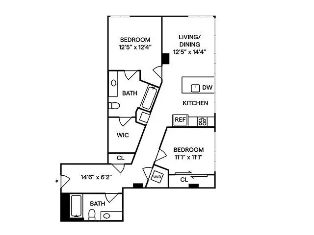 Unit 1610 1610 floor plan