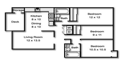 3x2 2417-F floor plan