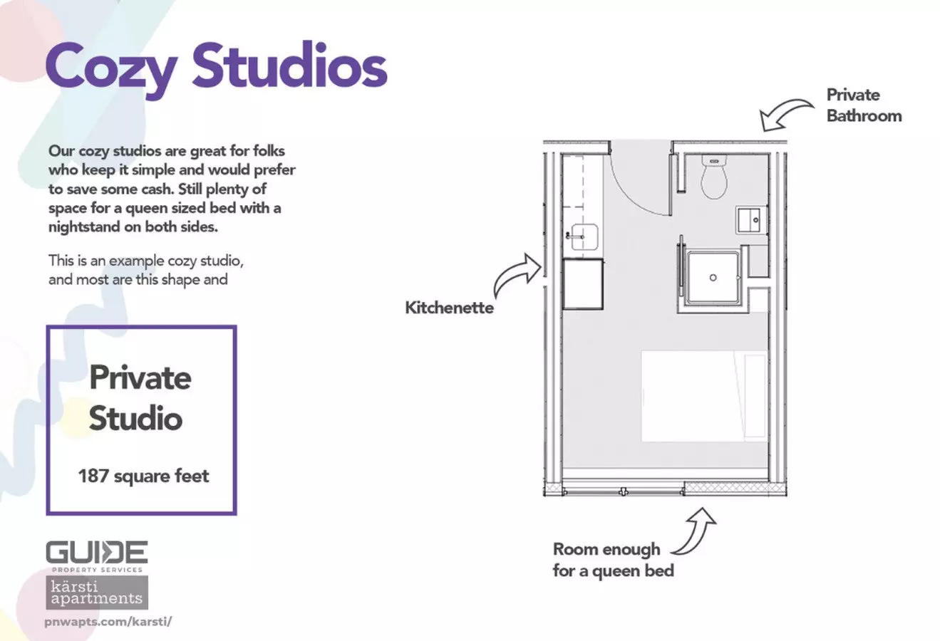MFTE Studio- 1BA 300 floor plan
