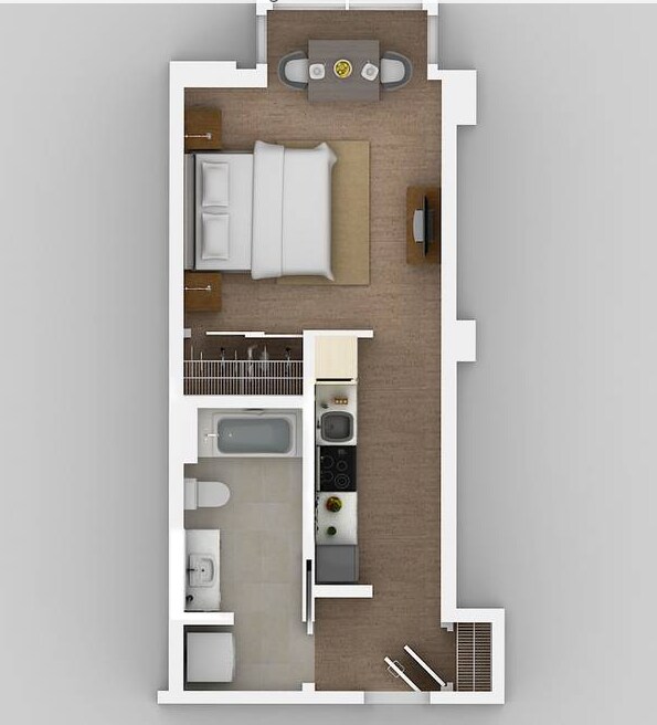 Studio 1002 floor plan