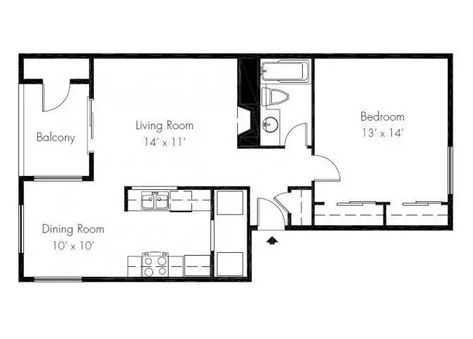 Unit 20B 20B floor plan