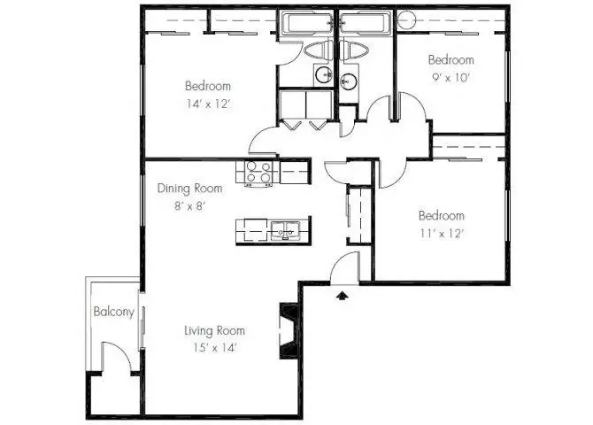 Unit 33C 33C floor plan