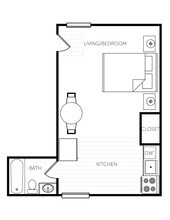 Studio B002 floor plan