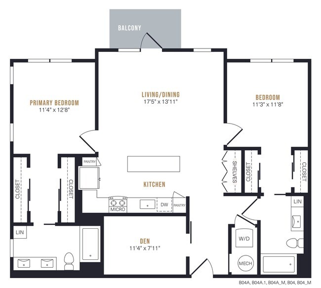 B4 1208 floor plan