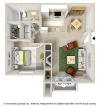 Hemlock A-203 floor plan