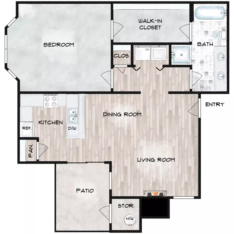 Santa Fe N102 floor plan