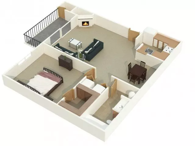Unit N207 N102 floor plan