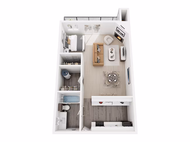 Unit B408 B408 floor plan