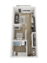 Studio 308 floor plan