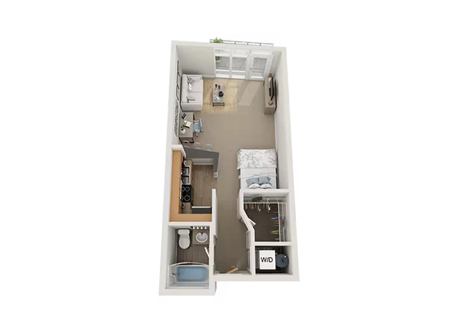 Studio 332 floor plan