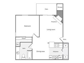 Willows A202 floor plan