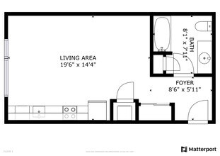 Studio 402 floor plan