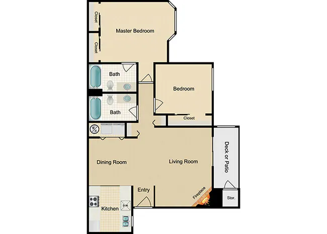 Unit H203 H203 floor plan