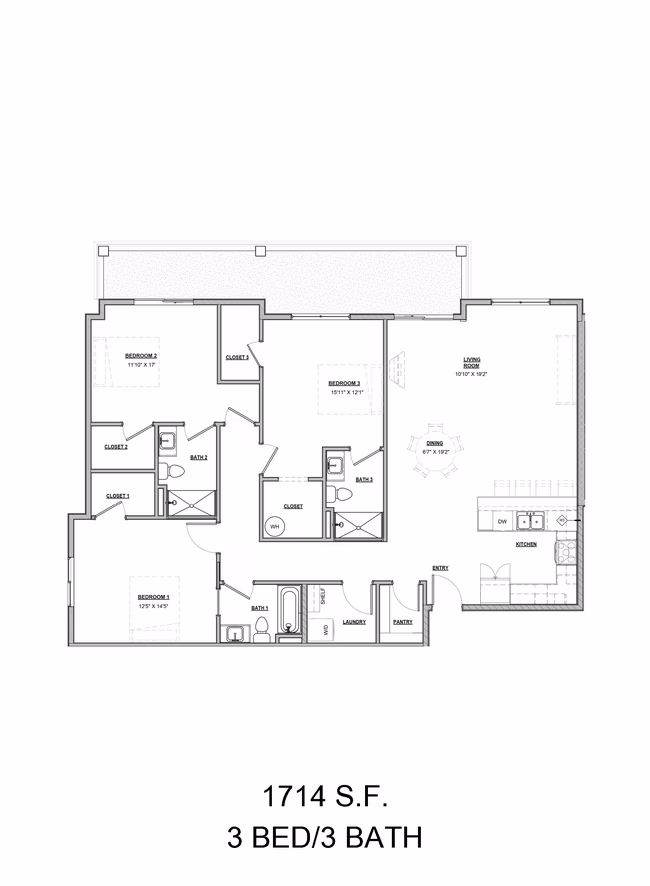 Yew A302 floor plan