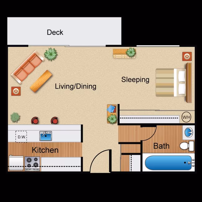 Studio A21 floor plan