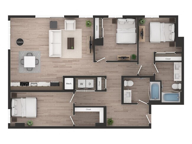 3BD3d 0209 floor plan