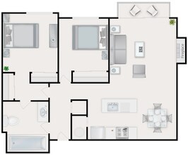 Unit A201 A208 floor plan