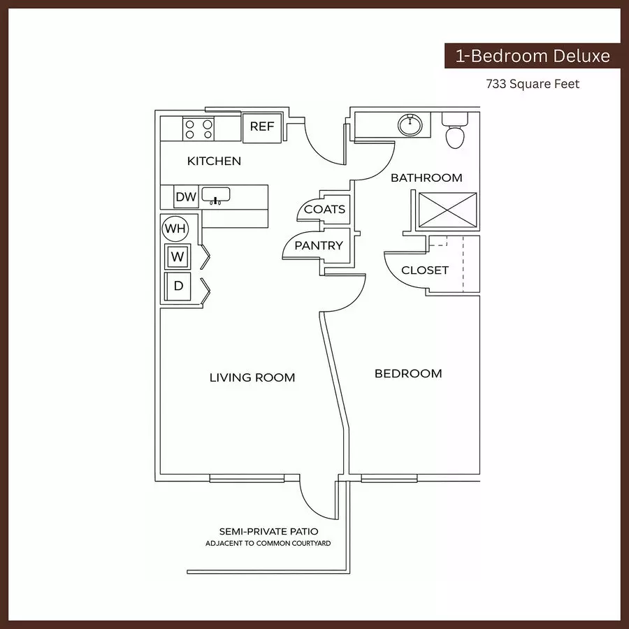 1 Bedroom Standard 306 floor plan