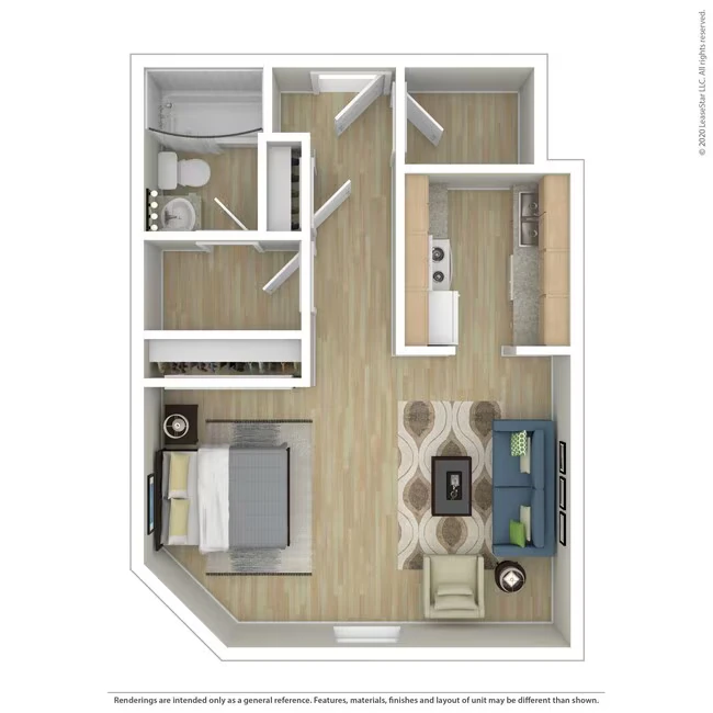 Studio 1602 floor plan