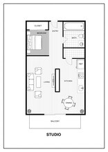 Studio 713 floor plan