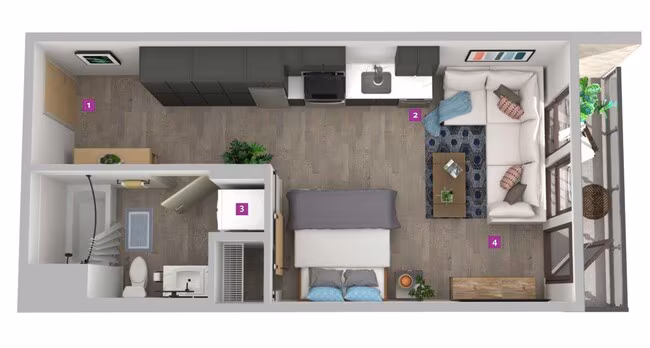 0X1-7 1408 floor plan