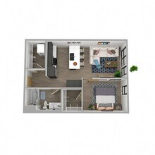 1x1U-6 2519 floor plan